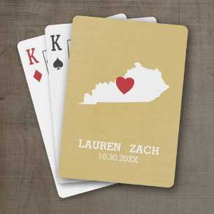 Jeu De Cartes Kentucky Home State Map - Noms de mariage personna