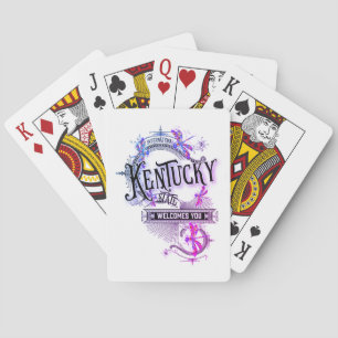 Jeu De Cartes Kentucky Jouer aux cartes Illustration Vintage