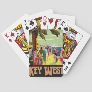 Jeu De Cartes Key West Florida Travel Vintage oeuvre d'art