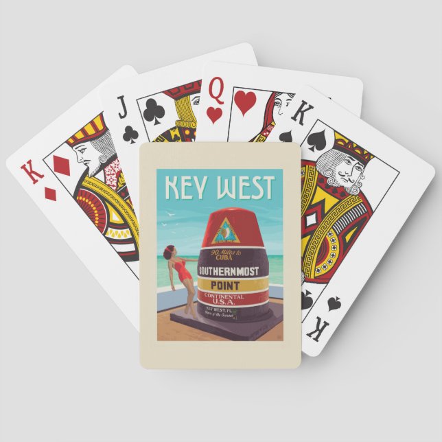Jeu De Cartes Key West | Floride (dos)