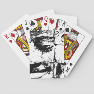 Jeu De Cartes Khmer Stone Face ... Temple de Bayon, Cambodge