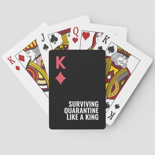 Jeu De Cartes King Minimal Bold Surviving Quarantine Games (dos)