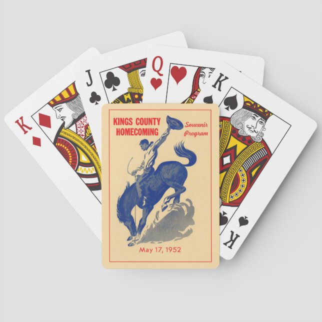 JEU DE CARTES KINGS COUNTY - HANFORD - CALIFORNIA PLAYING CARDS. (dos)