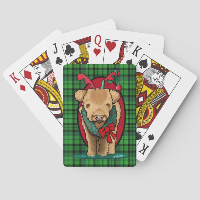 Jeu De Cartes KiniArt Highland Vache Jouer des cartes (dos)
