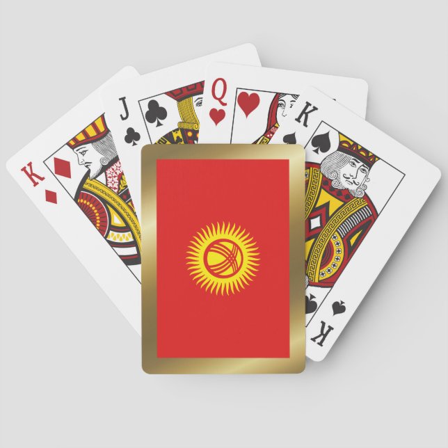Jeu De Cartes Kirghizistan Drapeau Jouer des cartes (dos)