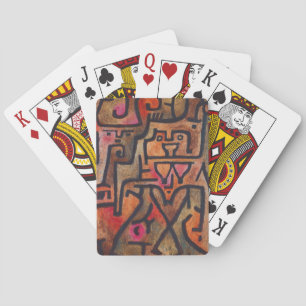 Jeu De Cartes Klee Abstrait Rouge Abstrait Expressionniste Natur