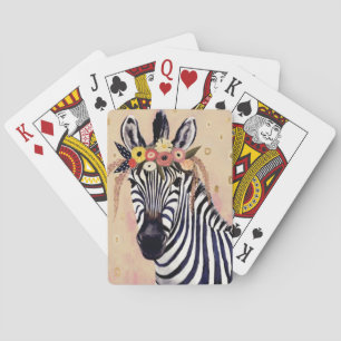 Jeu De Cartes Klimt Zèbre Orné de fleurs