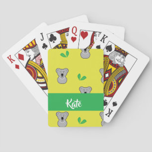 Jeu De Cartes Koala ours jaune motif