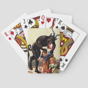Jeu De Cartes Krampus Enfants en panier Cartes de Noël
