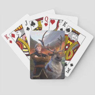 Jeu De Cartes Kristoff & Sven - Meilleurs Amis Jouant Aux Cartes