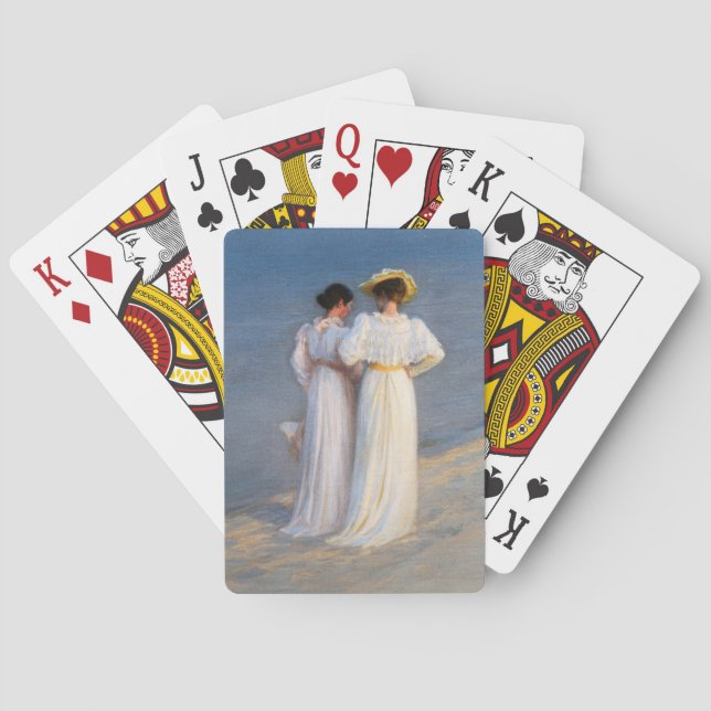 Jeu De Cartes Kroyer - Soirée d'été sur Skagen Beach Closeup (dos)