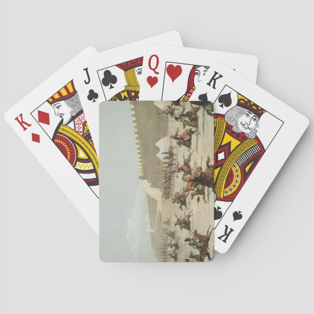 Jeu De Cartes Kurdish and Tatar Warriors at Sadar Abbat, Arménie (dos)