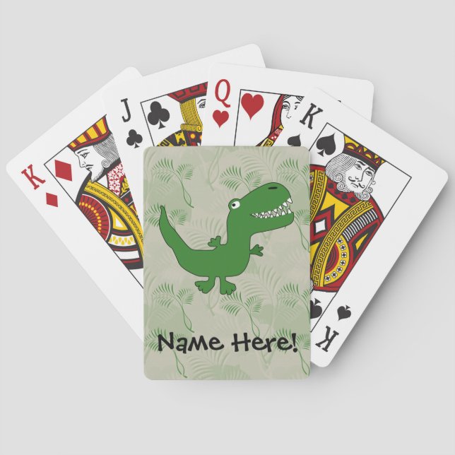 Jeu De Cartes La bande dessinée de dinosaure de Rex de (dos)