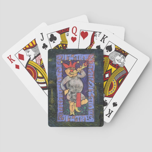 Jeu De Cartes La carte de tarot du Fou (dos)