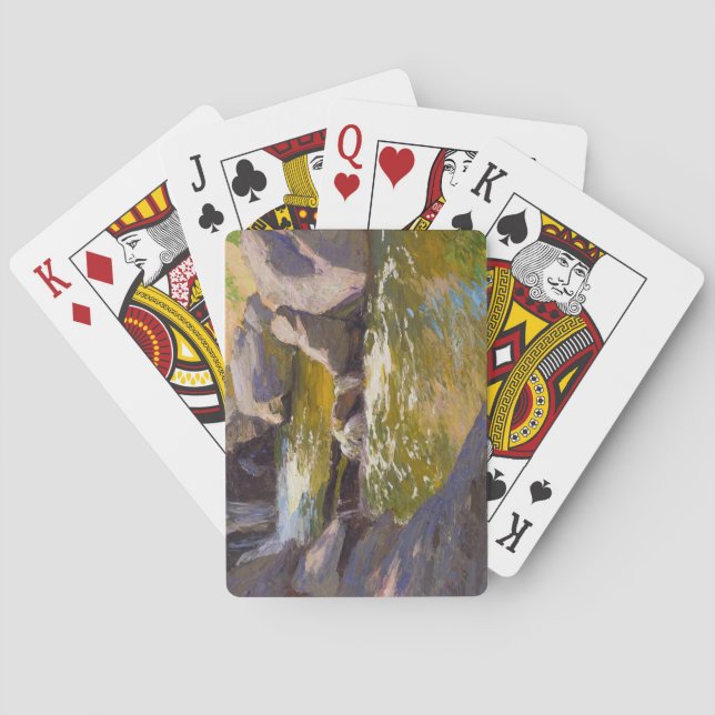Jeu De Cartes La cascade en cascade (par E.H. Potthast) (dos)
