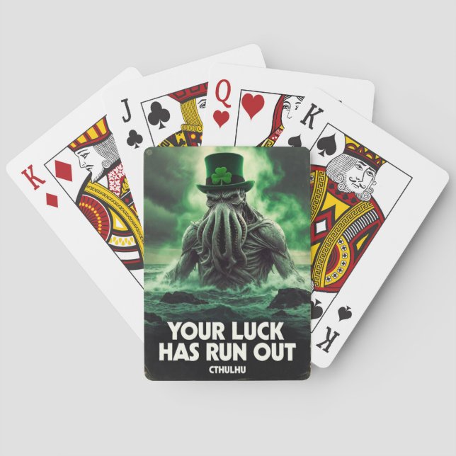 Jeu De Cartes La Chance de la Saint-Patrick de Cthulhu est Épuis (dos)
