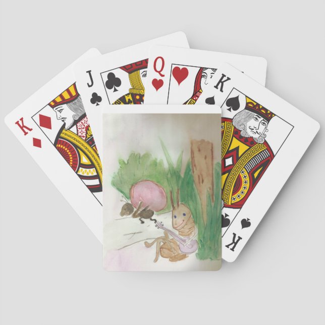 jeu de cartes la cigale et la fourmi (dos)