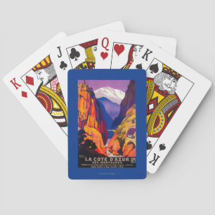 Jeu De Cartes La Cote d'Azur PosterEurope vintage 2