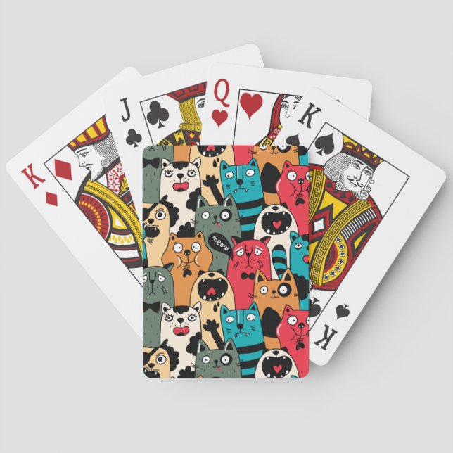 Jeu De Cartes La Crowd of cats (dos)
