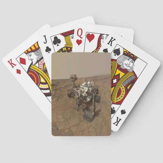 Jeu De Cartes La Curiosité A Rover Sur La Surface De Mars. (dos)