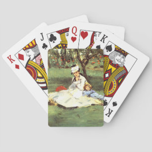 Jeu De Cartes La famille Monet dans son jardin Edouard Manet