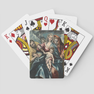 Jeu De Cartes La famille sainte avec Mary Magdalen El Greco