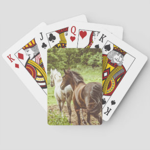Jeu De Cartes La Ferme Rustique des beaux chevaux
