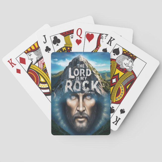 Jeu De Cartes La Foi Divine : Le Seigneur Est Mon Rocher (dos)