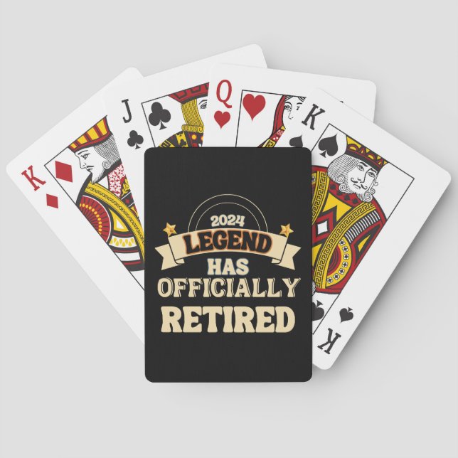 Jeu De Cartes La légende a officiellement pris sa retraite (dos)