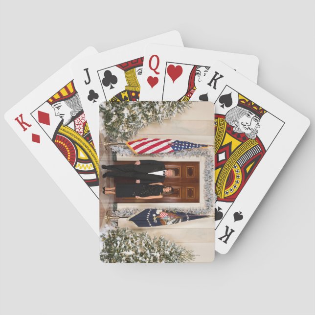 Jeu De Cartes La Maison Blanche de Noël de Donald & Melania Trum (dos)