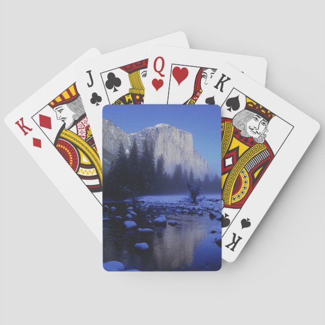 Jeu De Cartes La montagne El Capitan, le parc national de Yosemi (dos)