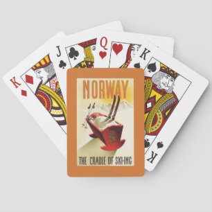 Jeu De Cartes La Norvège - le berceau du ski