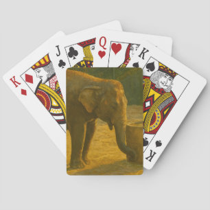 Jeu De Cartes La paire d'éléphants dans le cadre du sanctuaire