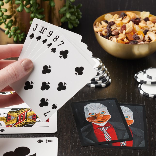 Jeu De Cartes La peinture sur canard de Alfred Fox (In Situ)