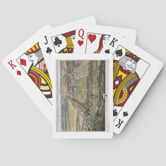 Jeu De Cartes La perspective de Nottingham de l'Est gravée (dos)