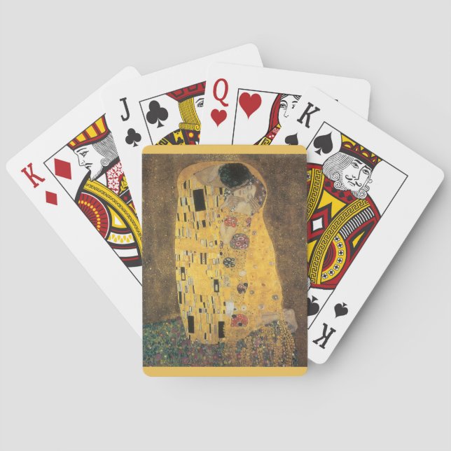 Jeu De Cartes La plate-forme de baiser de Gustav Klimt des (dos)