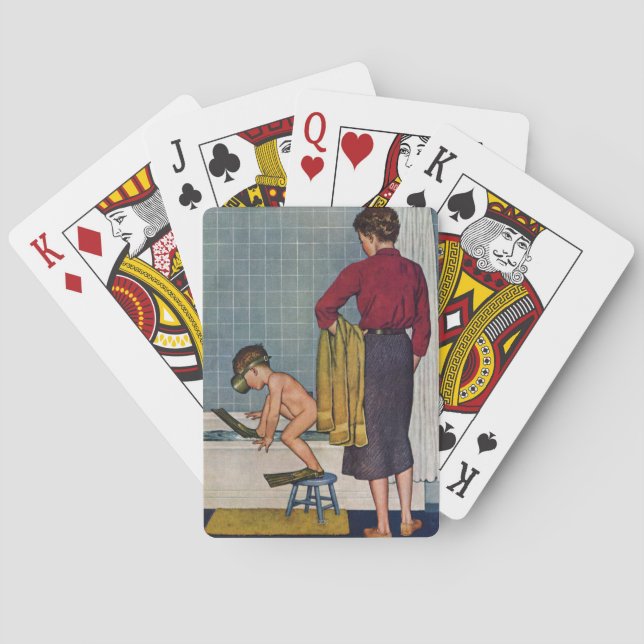 Jeu De Cartes La plongée dans le bain à remous (dos)