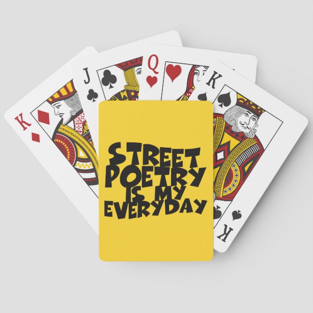 Jeu De Cartes La Poésie De Rue Est Mon Quotidien (dos)