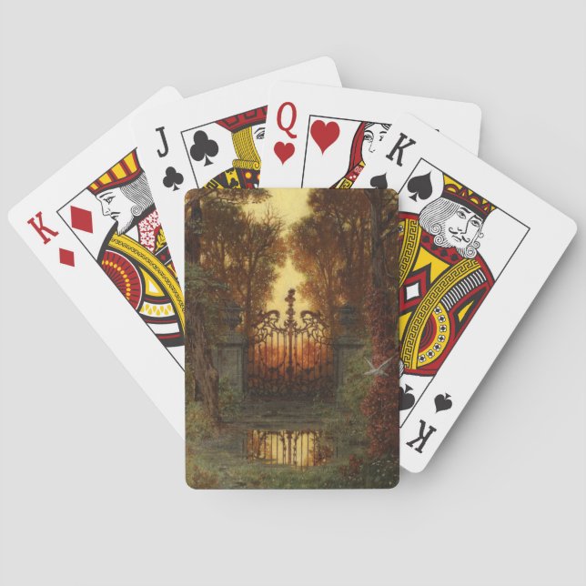 Jeu De Cartes La porte du château (par Ferdinand Knab) (dos)