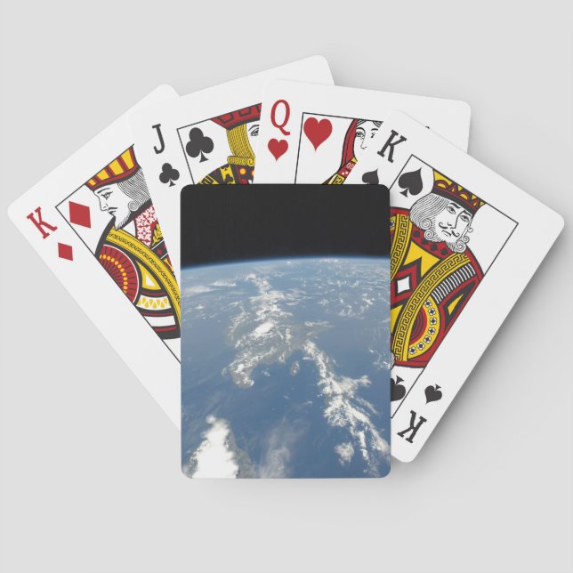 Jeu De Cartes La Poussière Saharienne Frappant Vers L'Ouest Dans (dos)