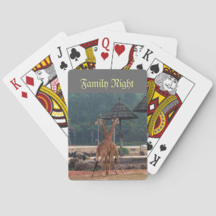Jeu De Cartes La puissance de la famille, Deux girafes se réconf