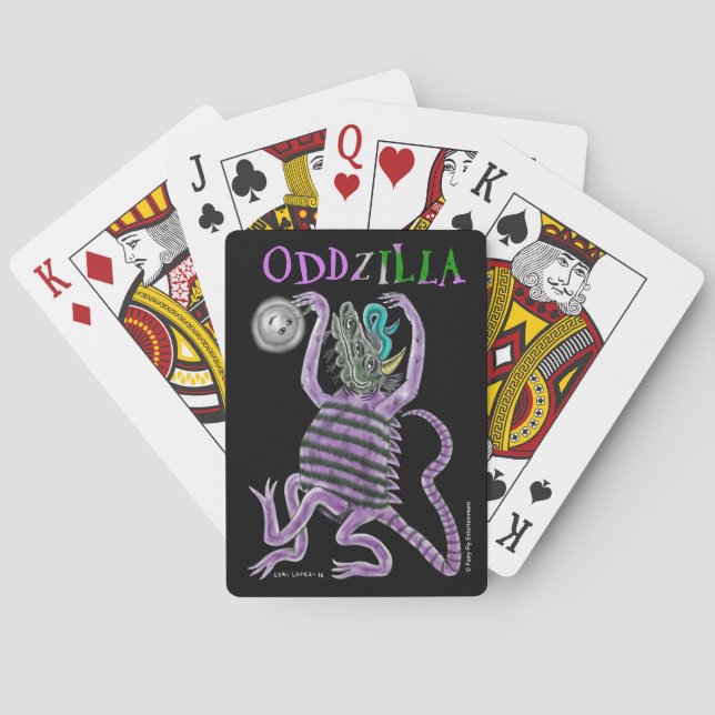 Jeu De Cartes La queue étrange d'Oddzilla (dos)