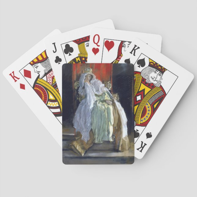 Jeu De Cartes La Reine de Danemark (par Edwin Austin Abbey) (dos)