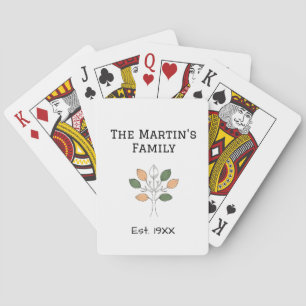 Jeu De Cartes la réunion de famille année nom arbre communauté