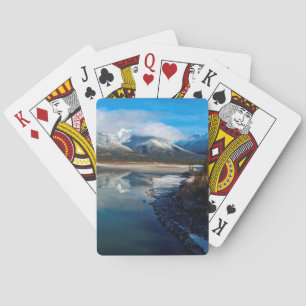 Jeu De Cartes La rivière Athabasca dans le parc national Jasper