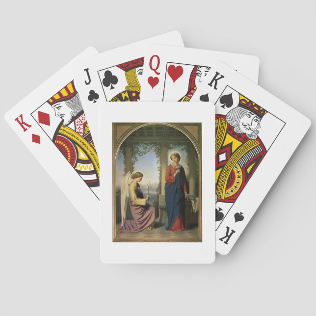 Jeu De Cartes La Salutation angélique, ou Annonciation, 1860 (dos)