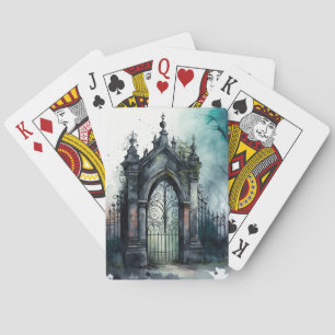 Jeu De Cartes La série de portes du cimetière gothique Design 11
