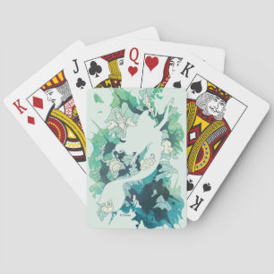 Jeu De Cartes La Silhouette De Petite Sirène