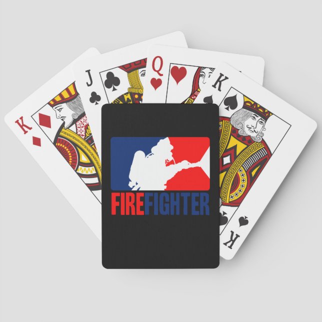 Jeu De Cartes La tête de pompier en trois couleurs (dos)