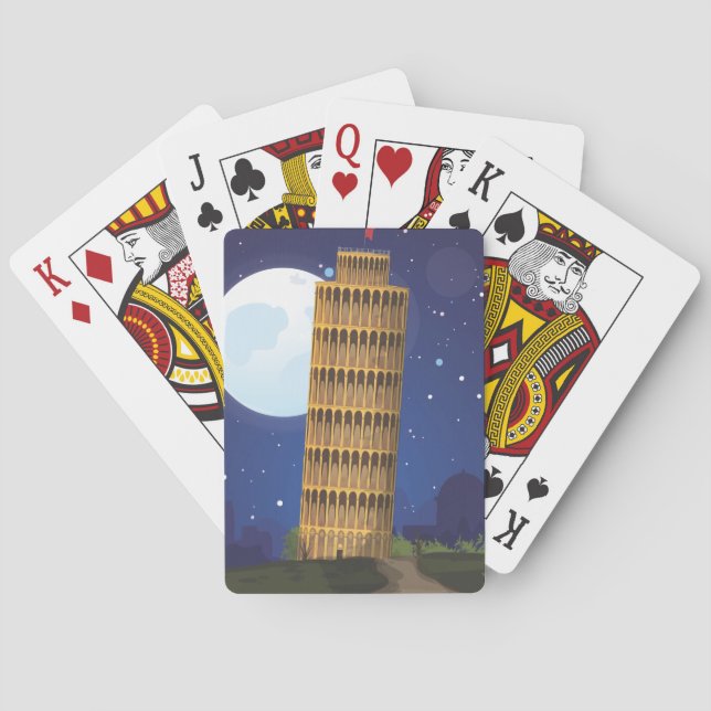 Jeu De Cartes La Tour penchée de Pise (dos)